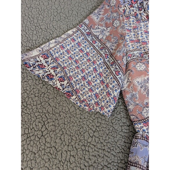 Love Reign Maxi Dress Patchwork Quilt Cottagecore Prairie Western Size Med - Picture 9 of 15